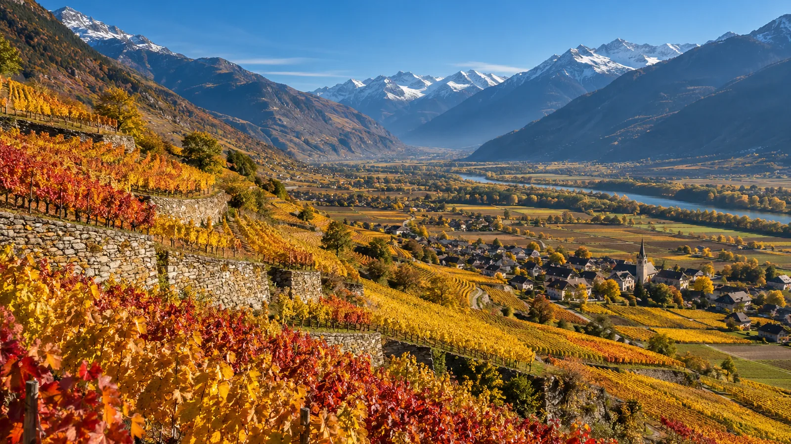 Chalets enneigés en station, zone d’intervention de Valais Nettoyage